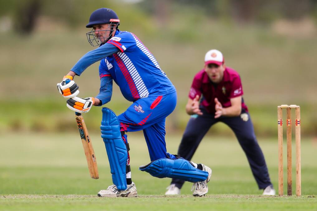 COMPOSED: Tim Keane, pictured earlier this season, made 80 for Terang on Saturday. Picture: Morgan Hancock 