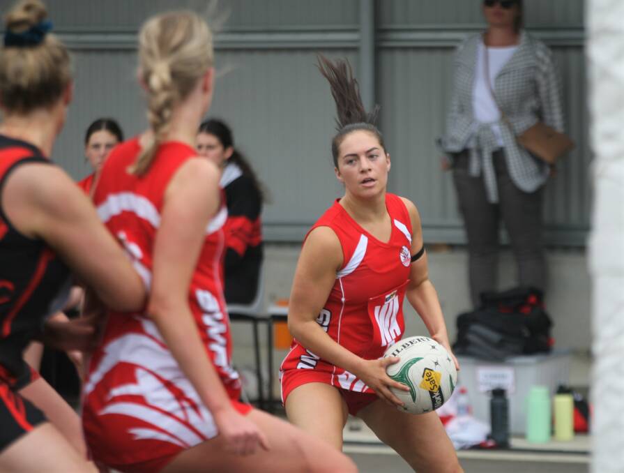 PLAYING A ROLE: Isabella Rea says South Warrnambool is working as a cohesive unit under new coach Will Jamison. The Roosters will aim to extend their winning streak to three when they play Koroit on Good Friday. Picture: Meg Saultry 