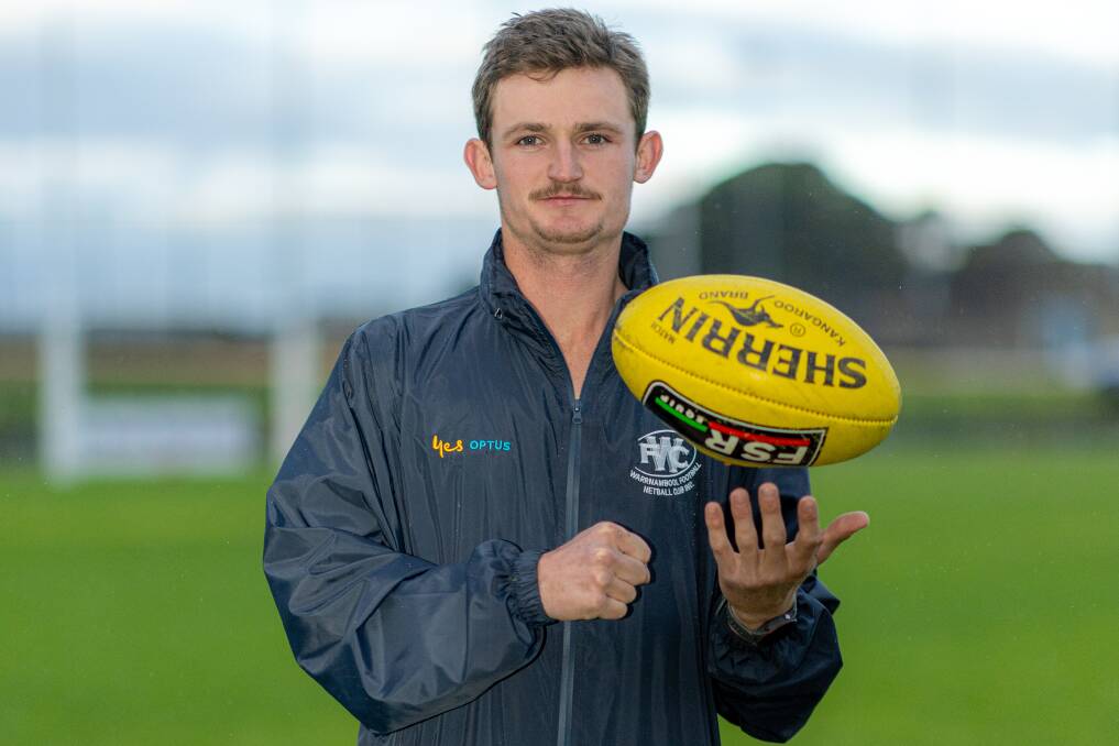 Warrnambool recruit Anthony McCarthy at Reid Oval before training. Picture by Eddie Guerrero 