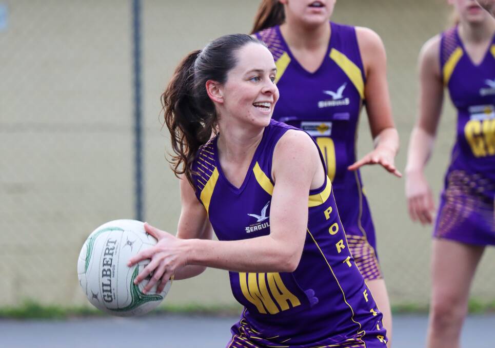 Port Fairy's Ellie Cuolahan was important in its win against Camperdown. Picture by Justine McCullagh-Beasy 