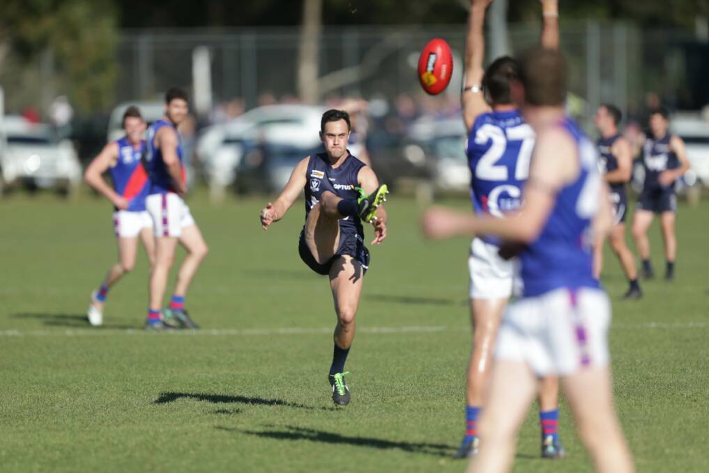 GOAL-KICKER: Luke Cody finished with four majors for Warrnambool in its win over Terang Mortlake. Picture: Chris Doheny