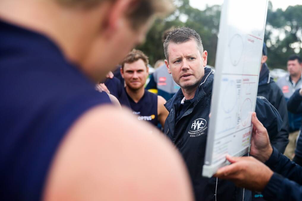 JUGGLING ACT: Warrnambool coach Ben Parkinson says the Blues are training at different venues. Picture: Morgan Hancock 