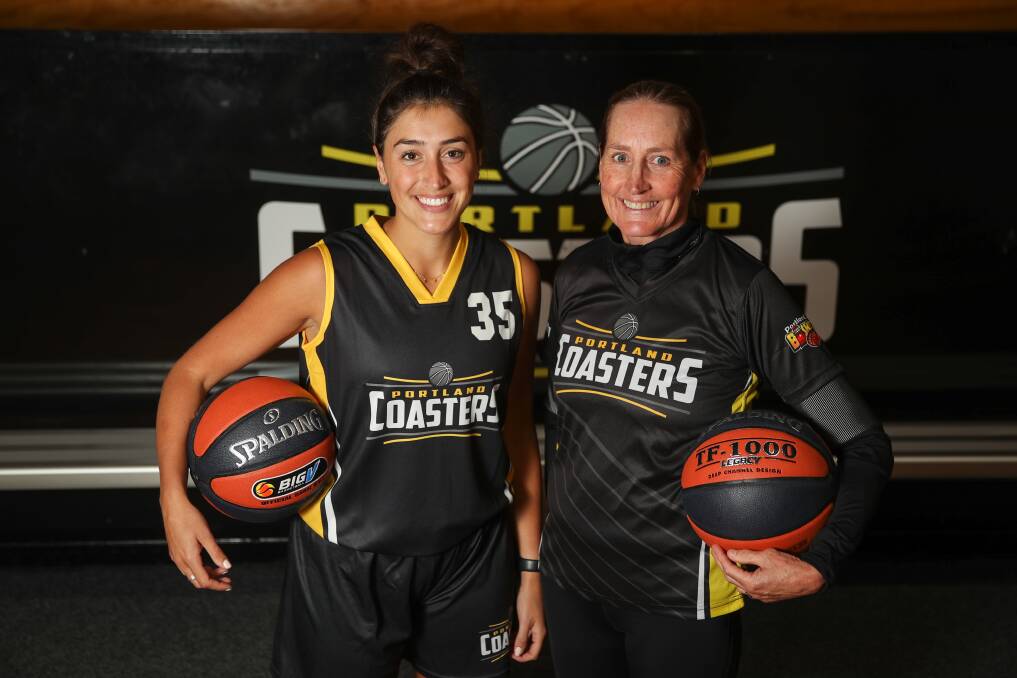 DYNAMIC DUO: Portland Coasters captain Nicola Handreck and coach Ellen Zeunert are ready for the Country Basketball League's season-openers this weekend. Picture: Morgan Hancock 