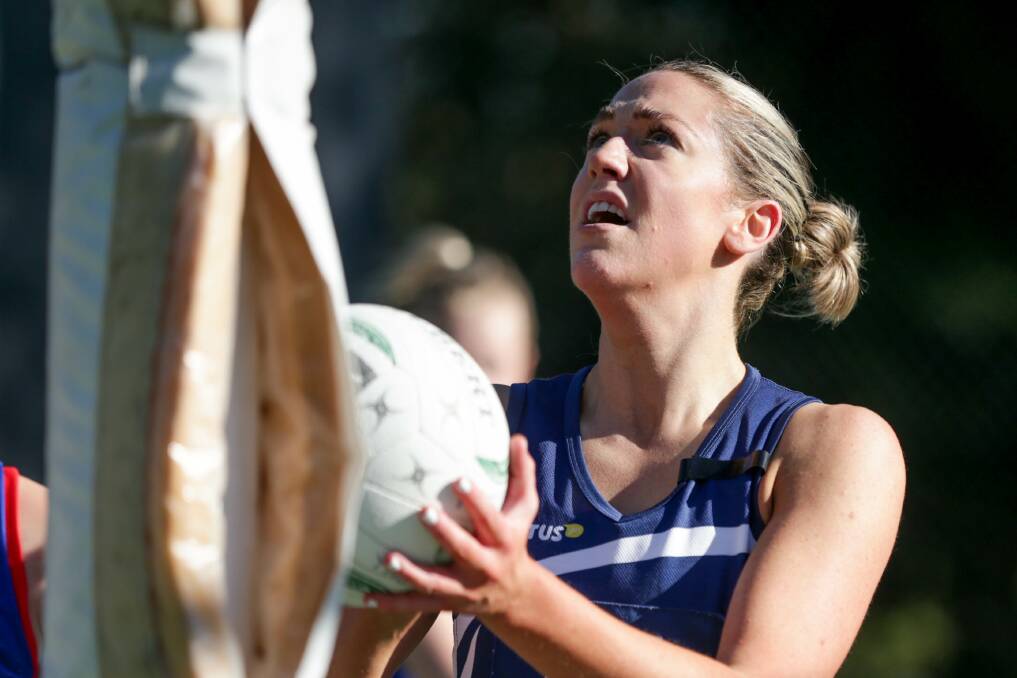ON TARGET: Amy Wormald was among the Blues' best. Picture: Chris Doheny 