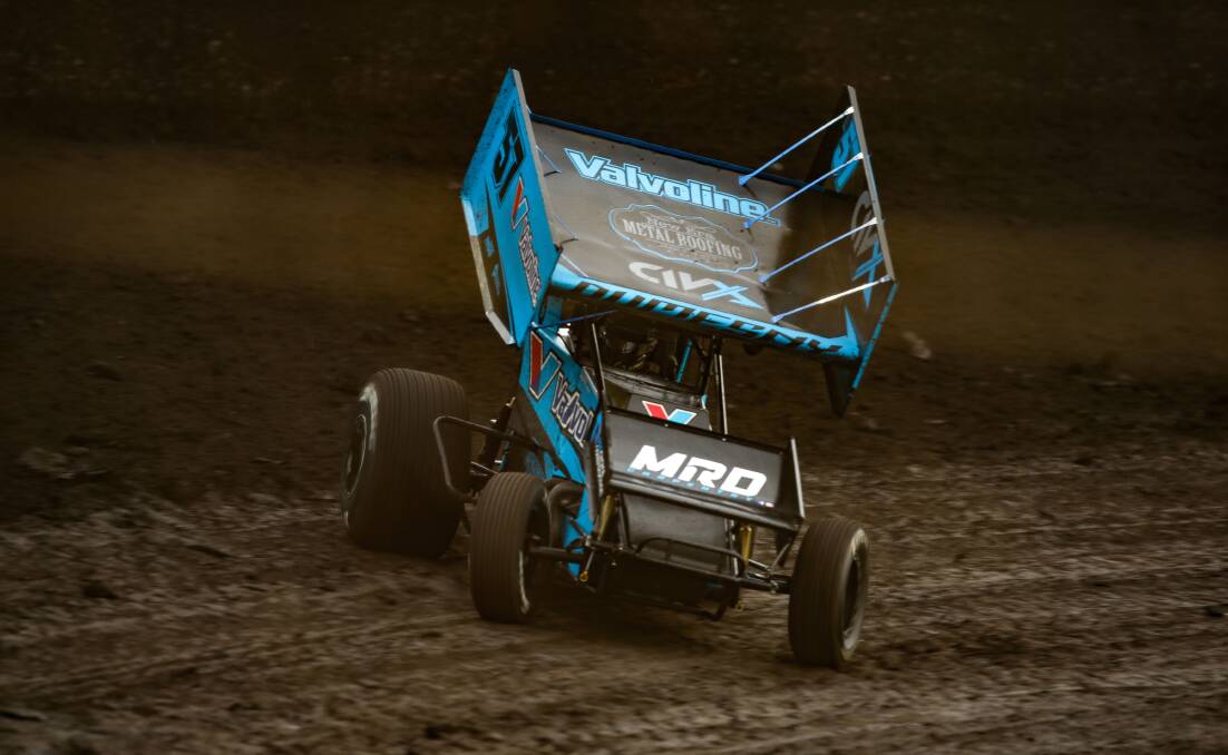 REVVED UP: Matthew Dumesny will race at Premier Speedway on Saturday night. Picture: Chris Doheny 