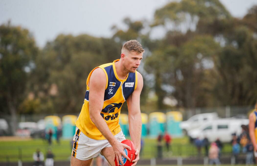Nathan Vardy will return to the North Warrnambool Eagles' team to face Koroit at Victoria Park on Saturday. Picture by Anthony Brady 