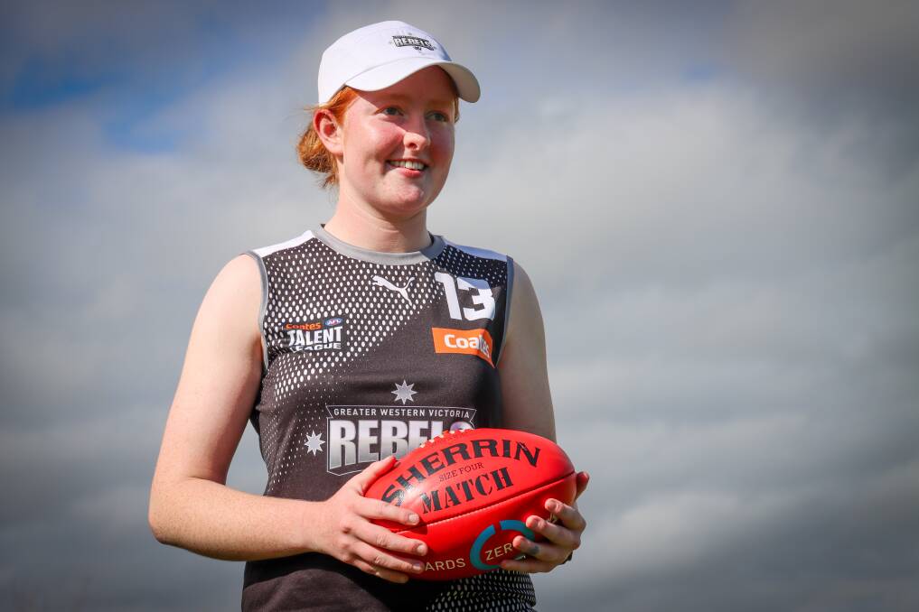 South Warrnambool footballer Scarlett O'Donnell has a bright sporting future. Picture by Justine McCullagh-Beasy 
