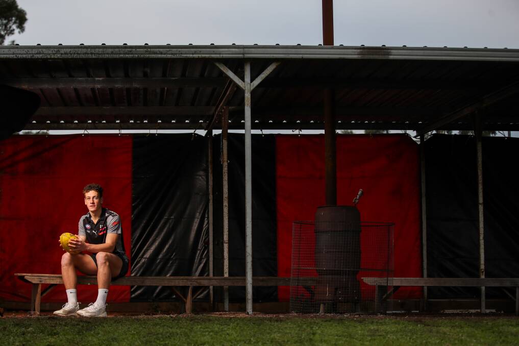 WHERE IT ALL BEGAN: Josh Rentsch at the home of the Penshurst Bombers. Picture: Morgan Hancock 