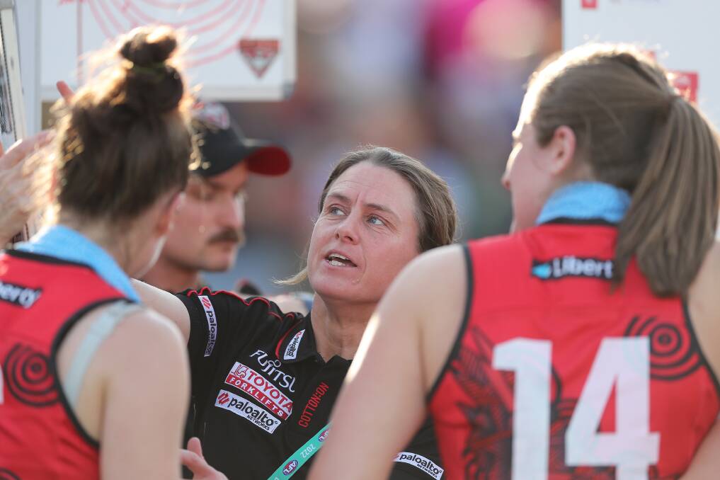 Natalie Wood is in charge of Essendon's first AFLW team and will coach a game in her home town of Warrnambool. Picture by Getty Images 