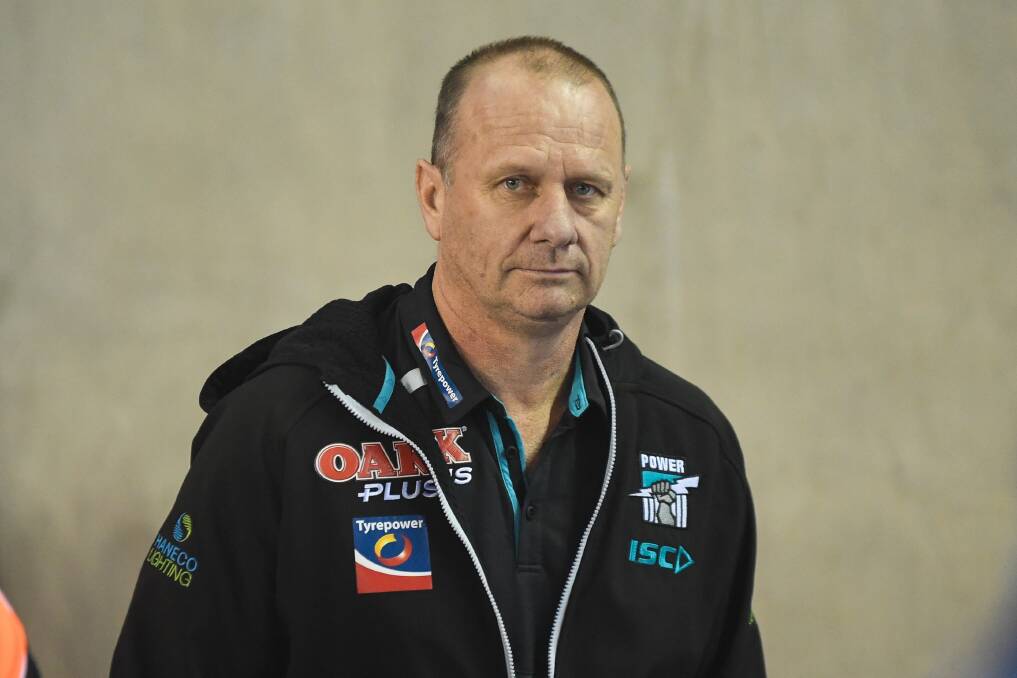 PREMIERSHIP CONTENDER: Can Ken Hinkley lead Port Adelaide to a flag? Picture: Morgan Hancock 