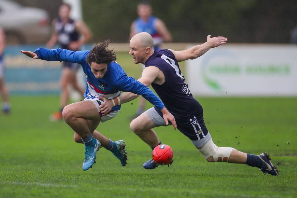 GAME ON?: Panmure's Lachlan McLeod and Nirranda's Brayden Harkness could now meet in week one of a revised finals series. Picture: Morgan Hancock
