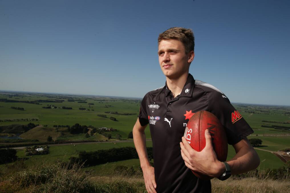 LOOKING FORWARD: Camperdown footballer Hamish Sinnott hopes to play NAB League as a 19-year-old prospect in 2022. Picture: Chris Doheny 