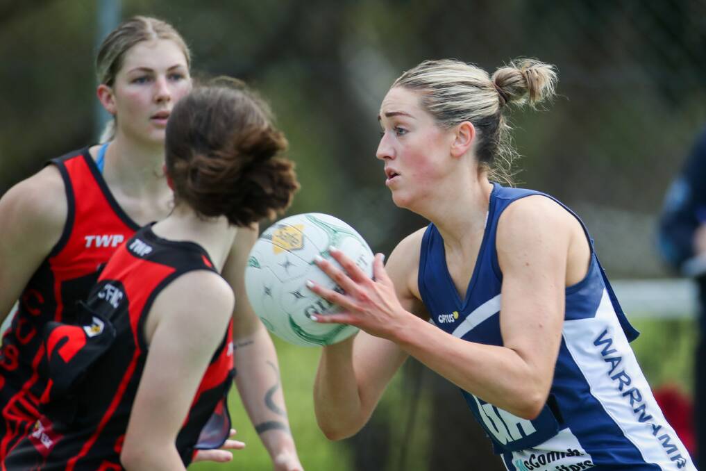 ON COURT: Amy Wormald is a prolific scorer for Warrnambool. Picture: Morgan Hancock 