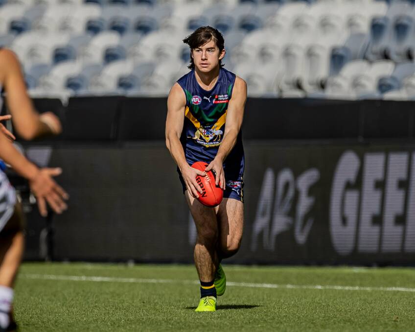 IMPRESSIVE: Fraser Marris, pictured playing for the AFL Academy earlier this year, is making a mark in the NAB League. Picture: Arj Giese 
