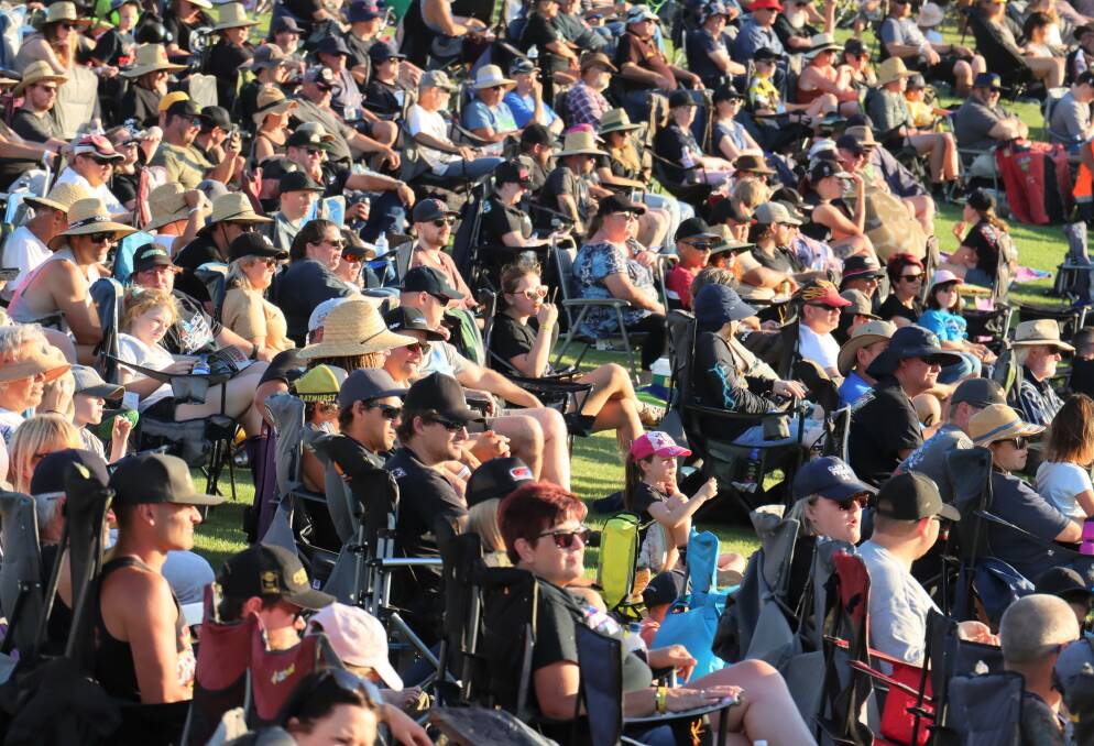 Speedway fans enjoy the 2022 Grand Annual Sprintcar Classic. Picture by Justine McCullagh-Beasy 