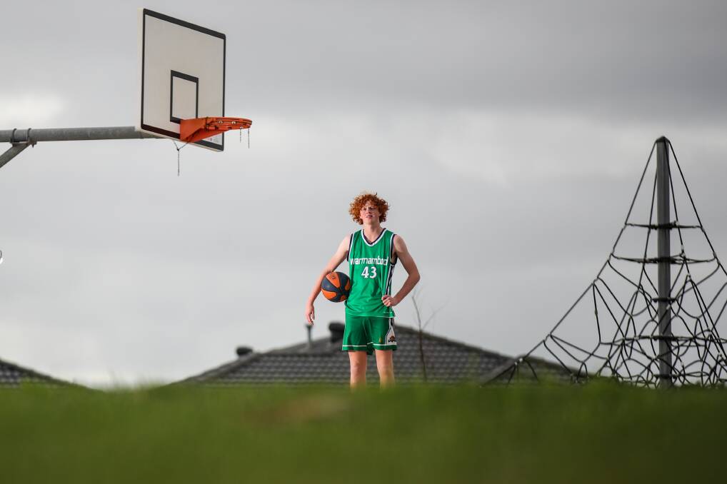 PRACTICE COURT: Wil Rantall will keep working on his basketball skills as he awaits news on a potential under 16 national championships replacement date. Picture: Morgan Hancock 