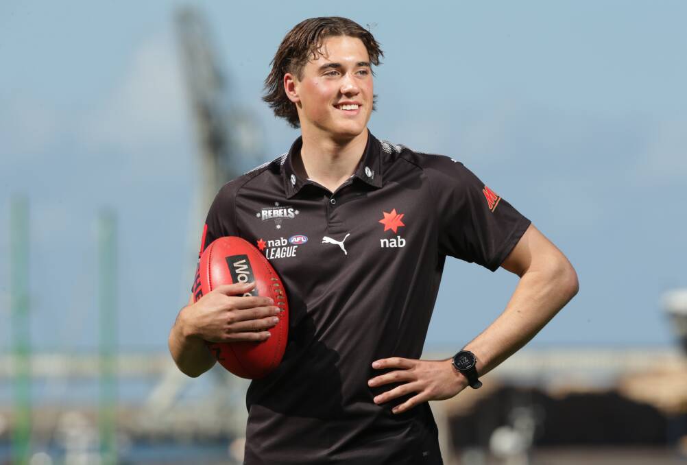 RECOVERY: Jamieson Ballantyne is eyeing the AFL under 18 championships' third game for his return from a foot injury. Picture: Chris Doheny 