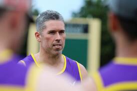 Port Fairy coach Dustin McCorkell is working through a lengthy injury list. Picture by Justine McCullagh-Beasy 