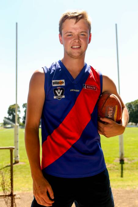 FORWARD FOCUS: Terang Mortlake footballer Kane Johnstone, 18, has missed two years of sport due to a shoulder injury and the coronavirus pandemic. Picture: Chris Doheny 