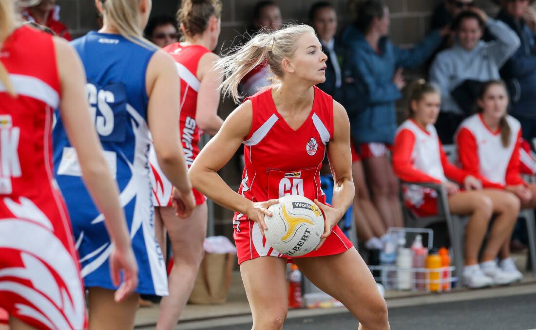 STANDOUT: Carly Watson is the fans' top tip for this year's Hampden league netball best and fairest. Picture: Anthony Brady 