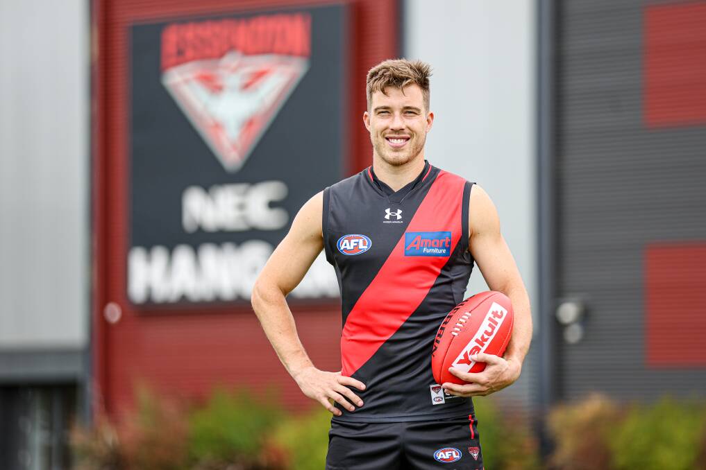 Cobden export Zach Merrett - a two-time All-Australian - is Essendon's new captain. He will lead the team in 2023. Picture by Essendon FC 