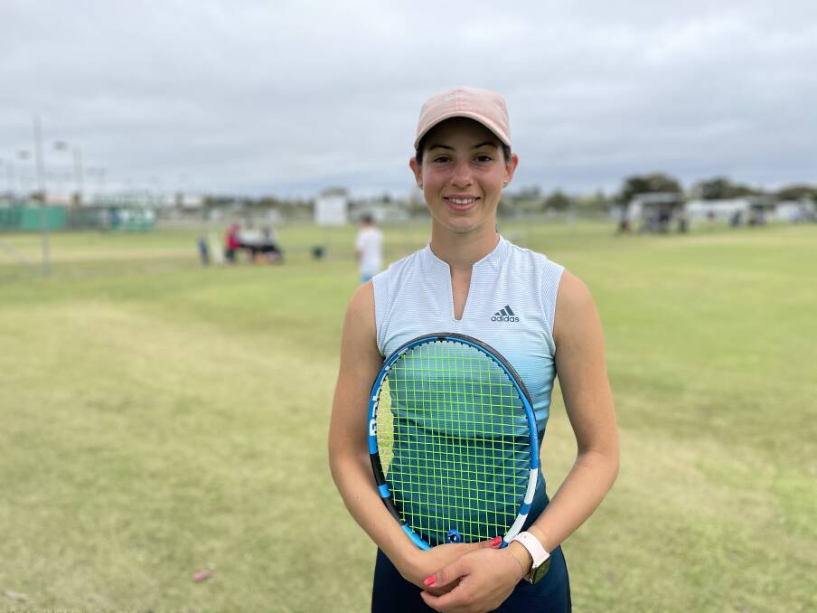 JUGGLING ACT: Breanna Cerasa, 16, combines tennis with school. Picture: Justine McCullagh-Beasy