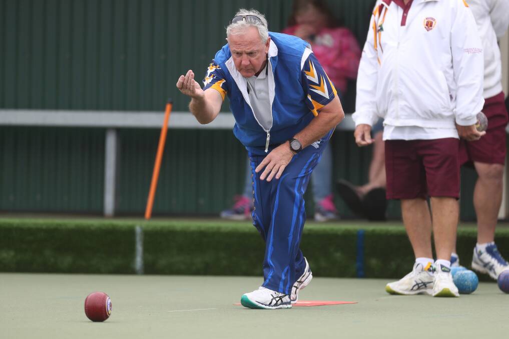 DEBUT: Warrnambool Gold's Ray McGillivray is preparing for his first Western District Bowls Division grand final. His teammates are experienced hands on the big stage. Picture: Mark Witte