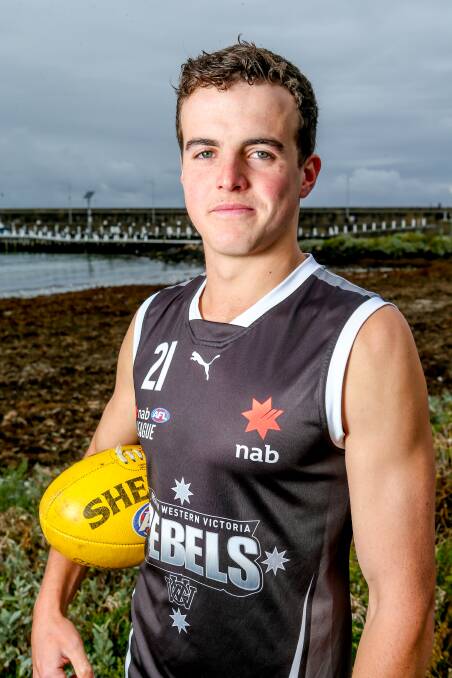 IMPRESSIVE: Teenager Ned Timms, who is in the NAB League program, will play for North Warrnambool Eagles against Camperdown on Saturday. Picture: Chris Doheny 