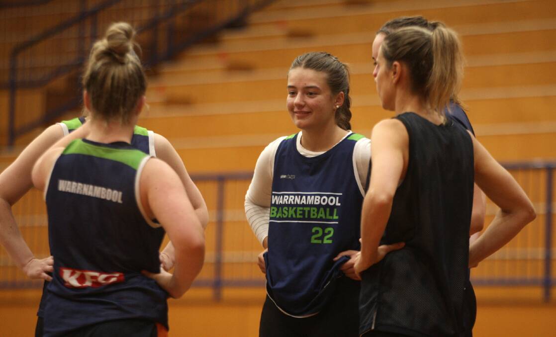 Paiyton Noonan was a prolific scorer for Warrnambool Mermaids at the Basketball Victoria country championships. Picture by Meg Saultry 