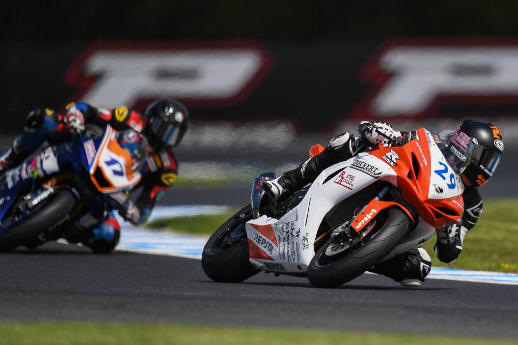 SEASON-OPENER: Ted Collins raced at Phillip Island in round one before COVID-19 restrictions were enforced.