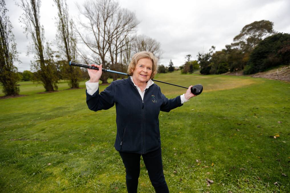 PLACE TO BE: Janet Saunders enjoys playing golf at Terang and is encouraging more women to take up the sport. Picture: Anthony Brady 