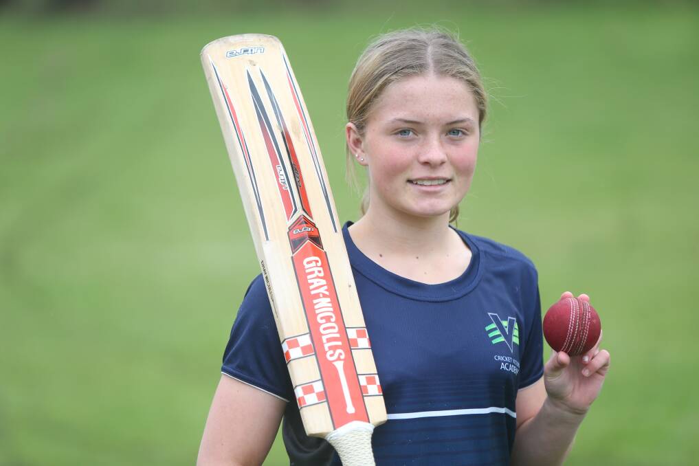 DREAMING BIG: Vic Country under 16 representative Milly Illingworth would love to secure a Women's Big Bash League contract before she's finished high school. Picture: Mark Witte 