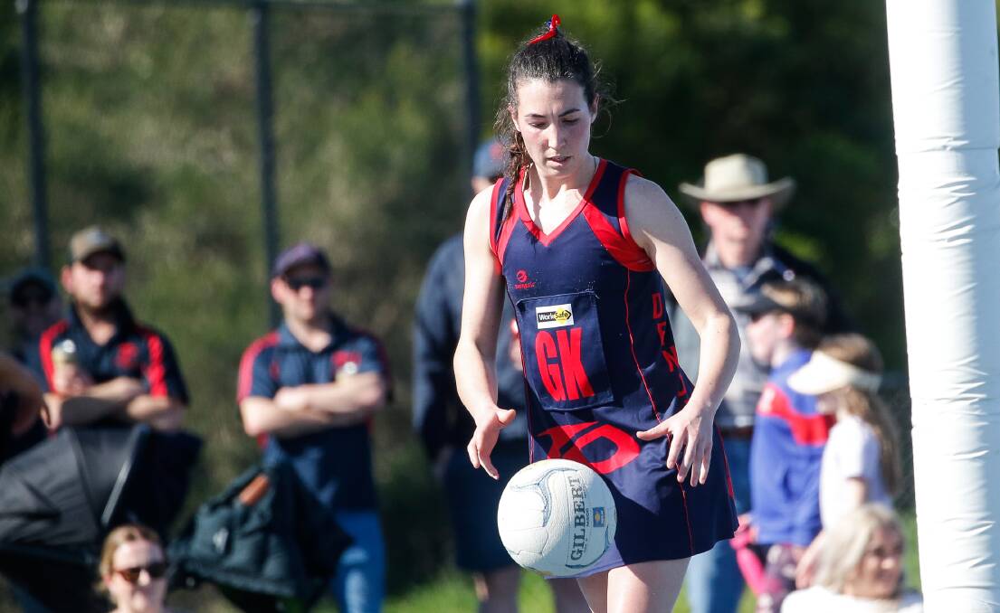 Timboon Demons' Tessa Poot is leaving the area and won't play netball for the club in 2024. Picture by Anthony Brady