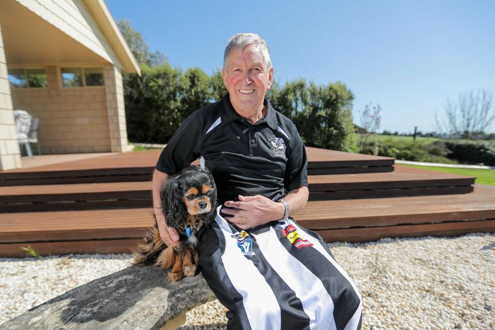 MAGPIE ARMY: Keith Stephens' love for Camperdown Football Netball Club endures. Picture: Morgan Hancock 