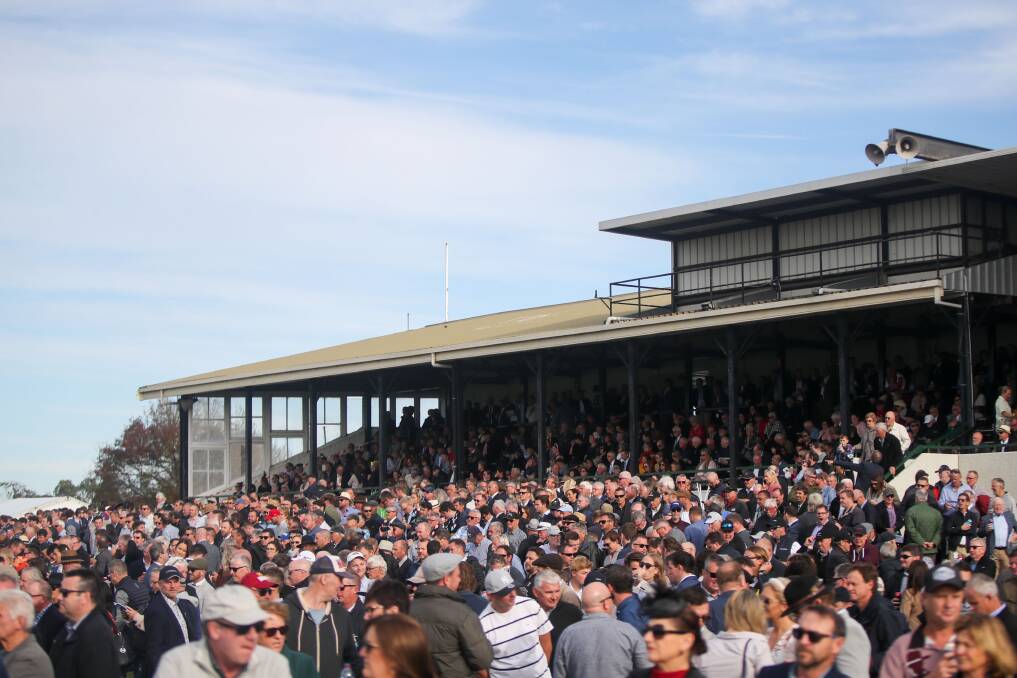 PUNTERS: Thousands flocked to watch the Grand Annual Steeplechase. Picture: Morgan Hancock 
