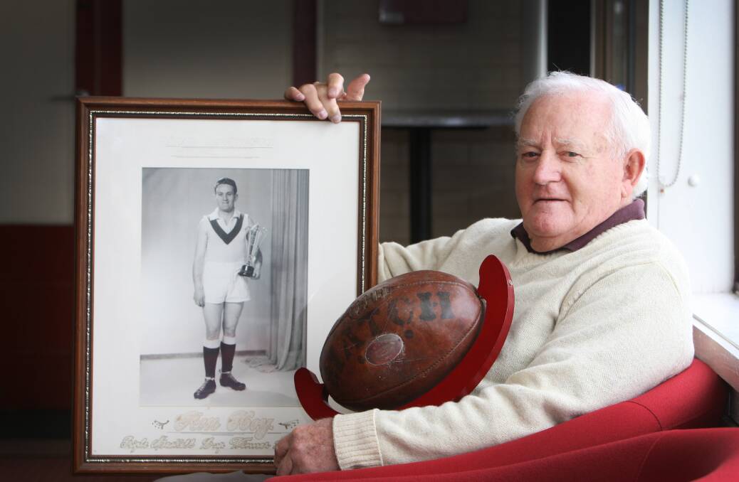 TRIPLE WINNER: The late South Warrnambool footballer Ron Hoy won three Maskell Medals. His achievements came prior to the period The Standard's poll included. 