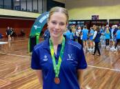 Warrnambool's Eva Ryan won a bronze medal playing for Victoria's under-17 netball side. Picture supplied 