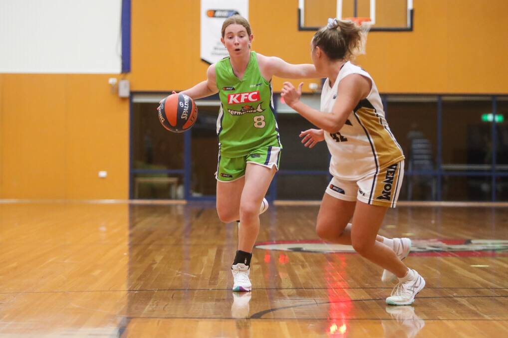 MATURITY BEYOND HER YEARS: Teenage basketballer Matilda Sewell, pictured earlier this season, was given a defensive task on the weekend. Picture: Chris Doheny 