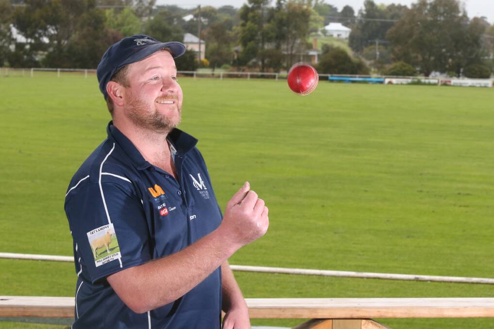 TAKING SCALPS: Mortlake skipper Todd Robertson took three wickets against Bookaar. Picture: Mark Witte 