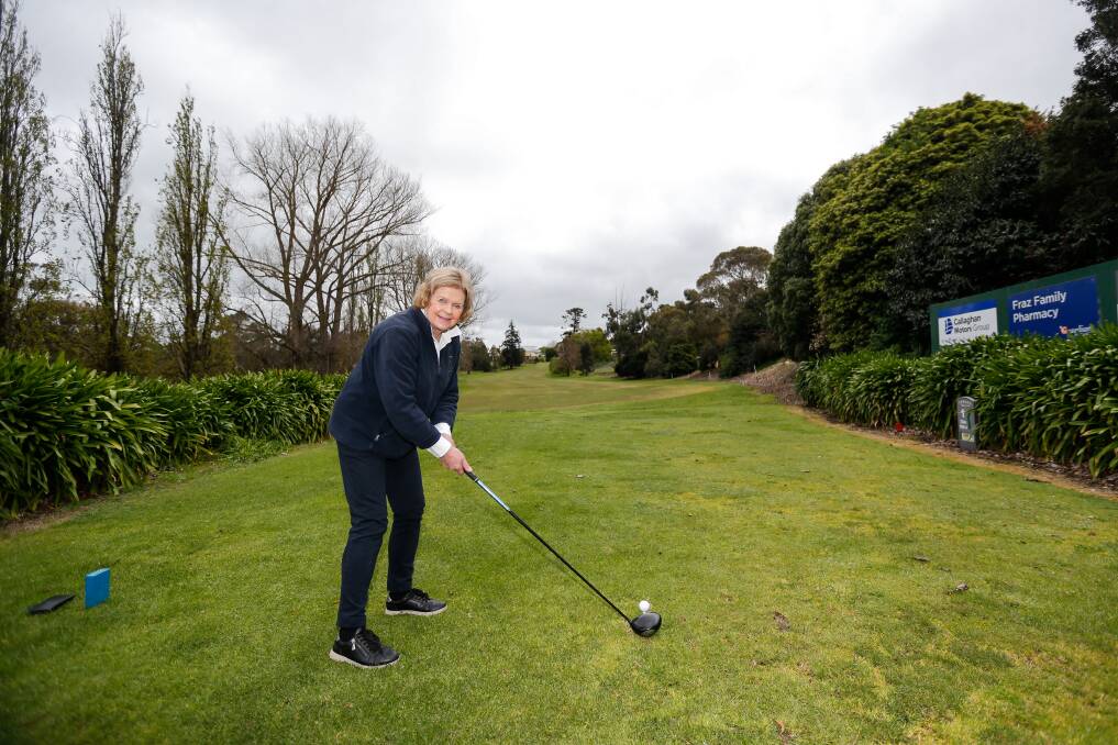TEEING OFF: Golf is in Janet Saunders' blood. She is on Terang Golf Club's golf committee. Picture: Anthony Brady 