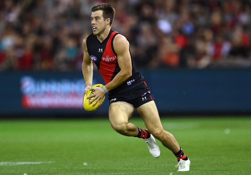 BOMBER SOARS: Essendon midfielder Zcah Merrett is now a three-time Crichton Medallist. Picture: Getty Images 