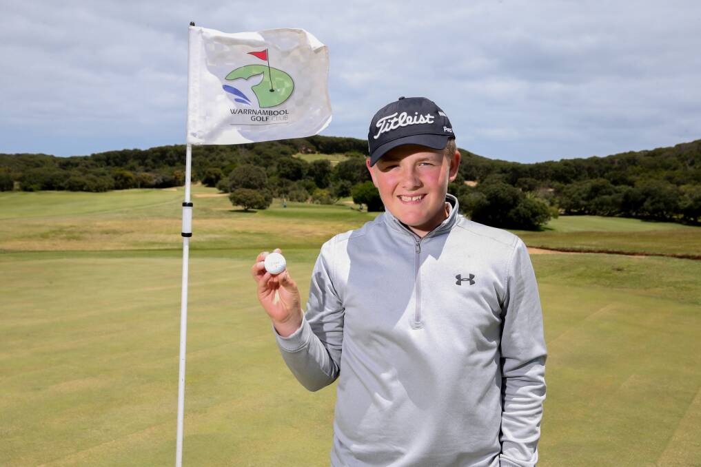 SPECIAL FEAT: Warrnambool's Joseph Brown was thrilled to score his first ace on Thursday. Picture: Mark Witte 