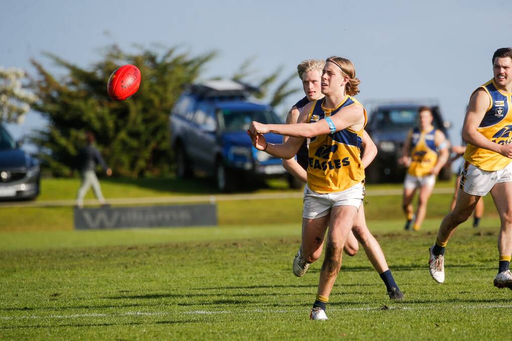 OUT IN SPACE: Maskell Medallist Jett Bermingham enjoyed the added responsibility of playing in the midfield in 2021. Picture: Anthony Brady