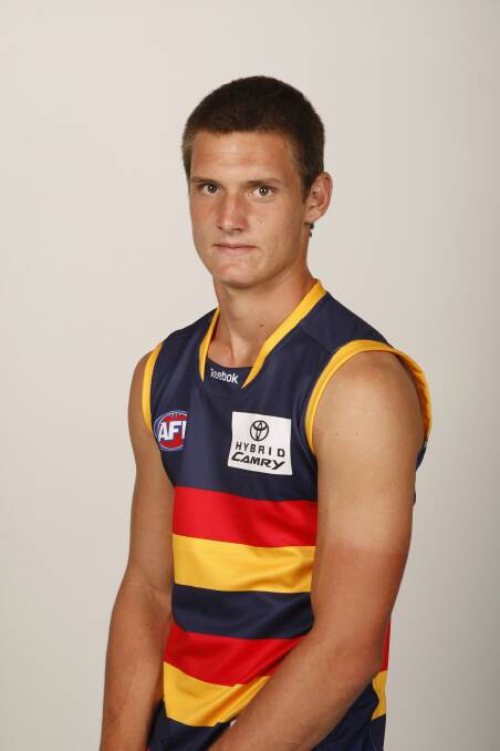 WE FLY AS ONE: Luke Thompson during his AFL days with Adelaide. 