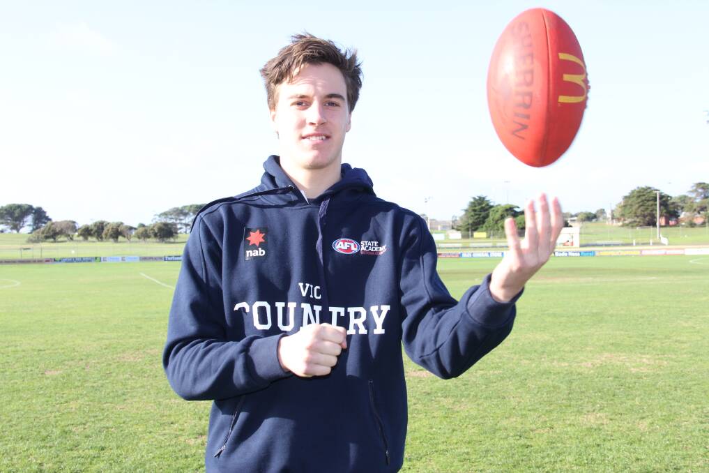NEXT STEP: Warrnambool's Angus Bade played for Vic Country at under 16 level. He is now ready for the under 18 NAB League competition. Picture: Justine McCullagh-Beasy 