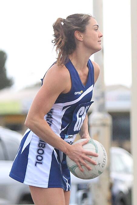 LEADER: Emma Cust is the general in the Blues' back court. 