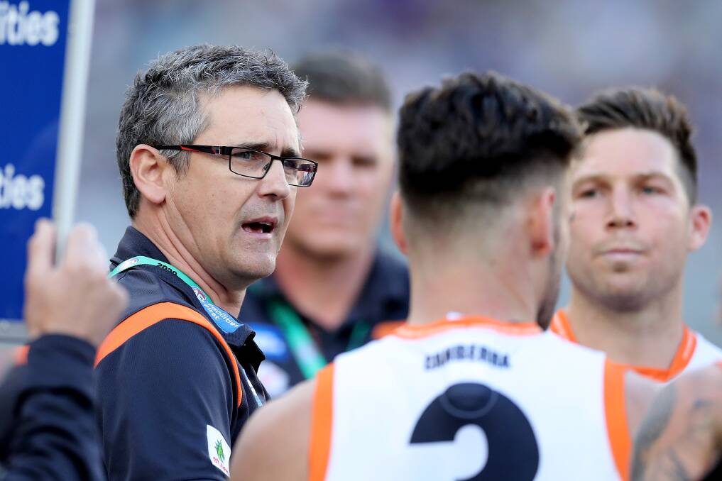 GIANT TASK: Re-signed coach Leon Cameron is eager to lead Greater Western Sydney Giants to the 2020 AFL finals series. Picture: Getty Images 
