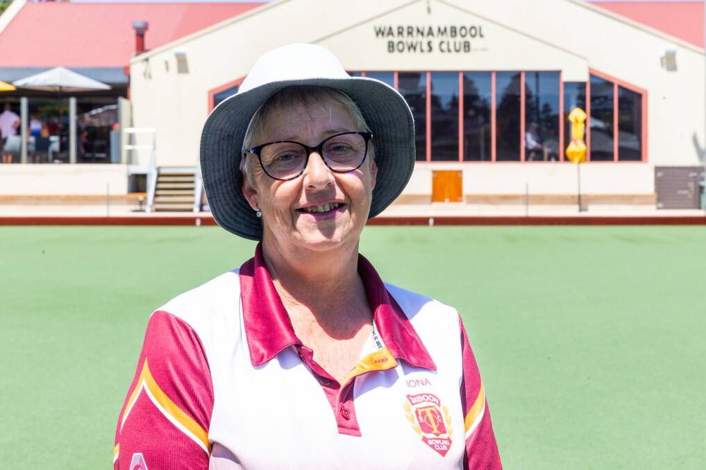 Fiona Newey tries to spend as much time on the lawn bowls greens as possible. Picture by Eddie Guerrero 