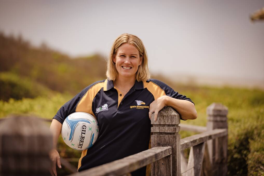 New North Warrnambool Eagles coach Mandy van Rooy, pictured at Warrnambool beach, is loving her time at the club. Picture by Sean McKenna 