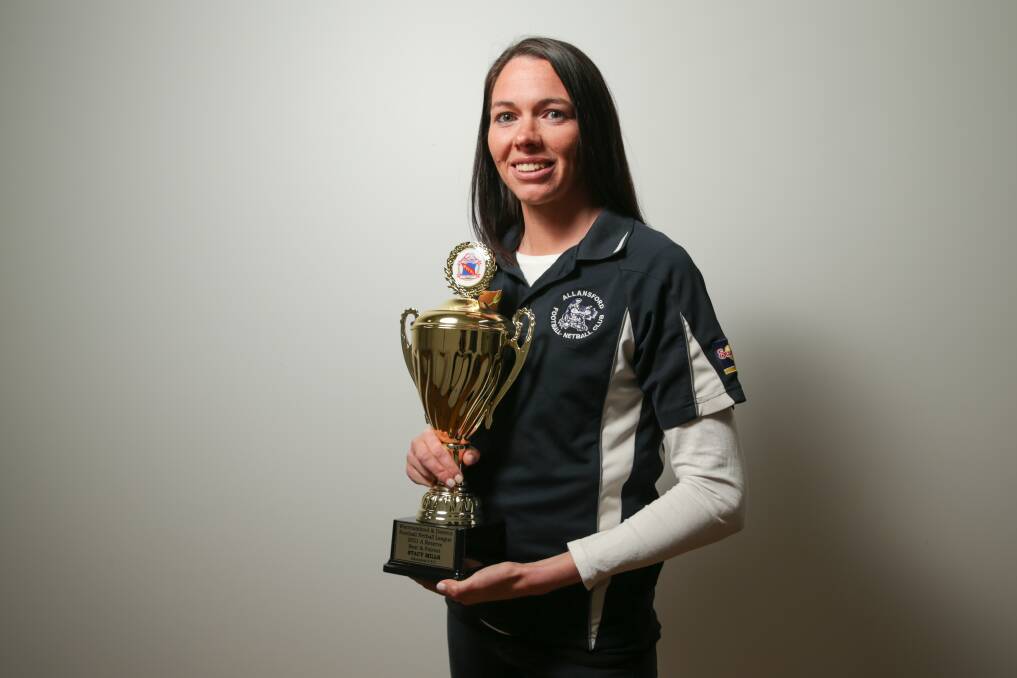 SUCCESS: Allansford's Stacy Mills won the WDFNL A reserve netball best and fairest. Picture: Chris Doheny 